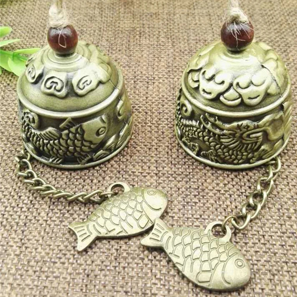 Chinese Dragon-Fish Pattern Wind Chimes - Auspicious Car and Home Decoration