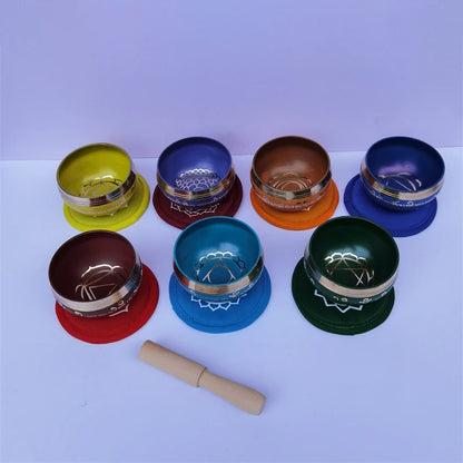 Colorful 8cm Nepal Singing Bowl – Perfect Gift for Yoga, Meditation, and Mindfulness