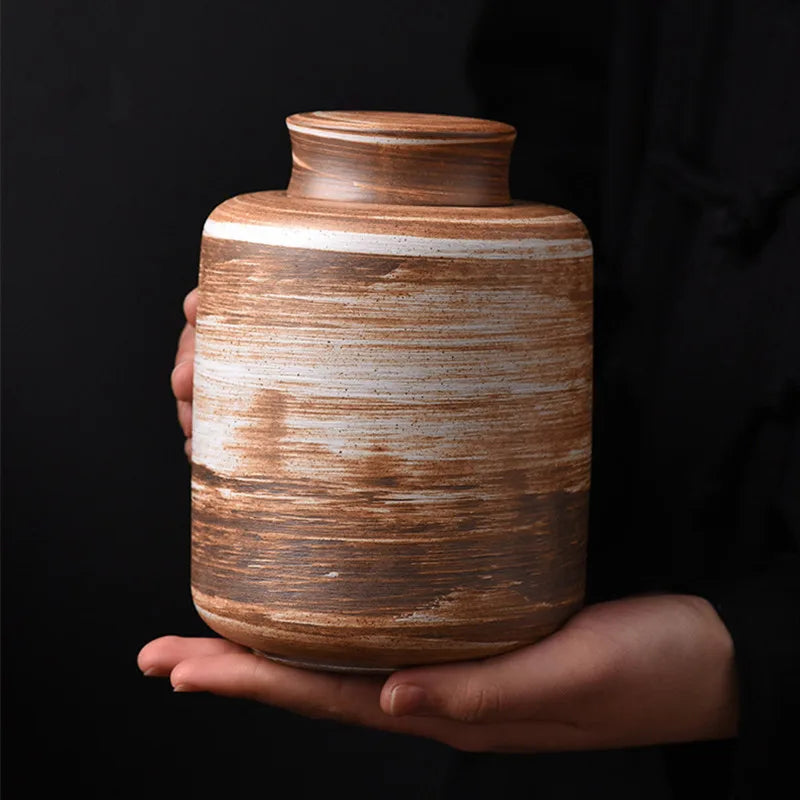 Handmade Ceramic Cremation Urns for Pets – Chinese Style Pet Ashes Urns for Cats, Dogs, and Small Animals