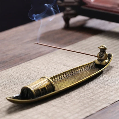 Incense Holder – Old Men Fishing Boat Japanese Style