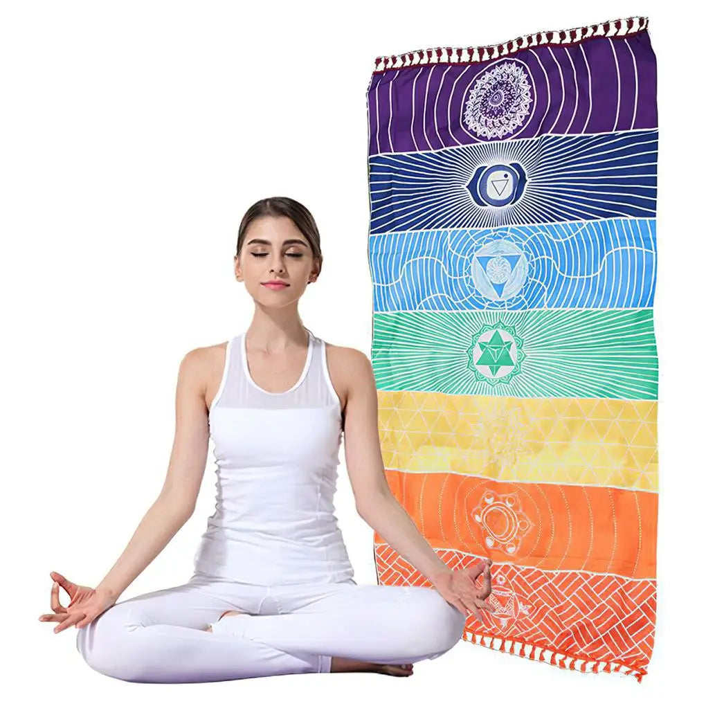 Meditation and Yoga Tassel Floor Mat