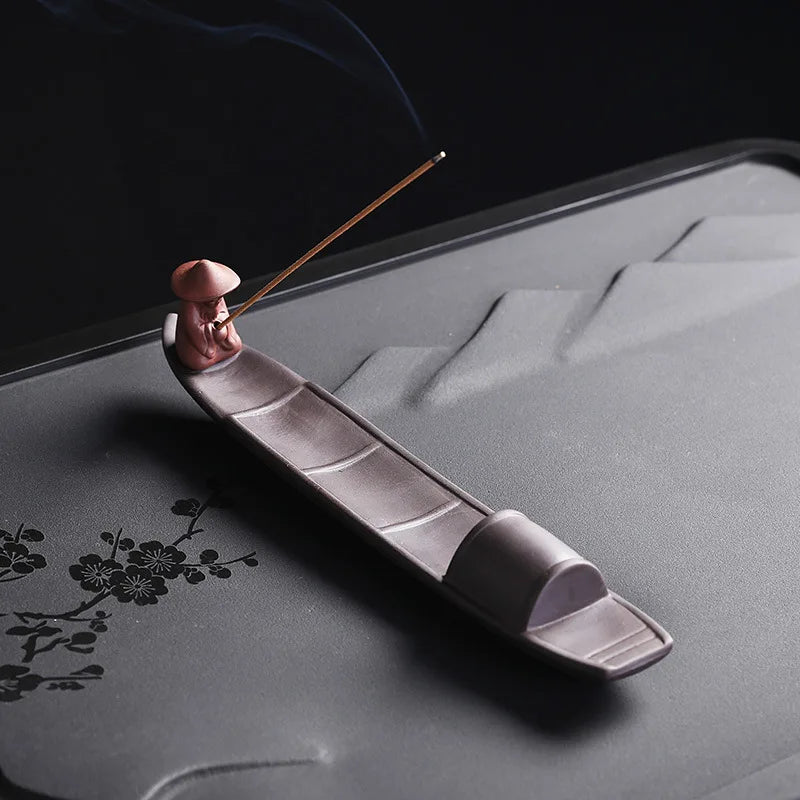 Fisherman Fishing Incense Stick Holder