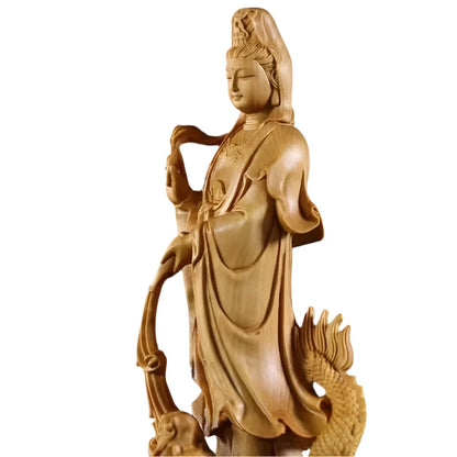 Wooden Guanyin Buddha Statue