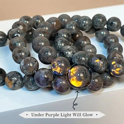 Natural Flame Stone Beaded Bracelet – Chakra Energy; Positive Vibes