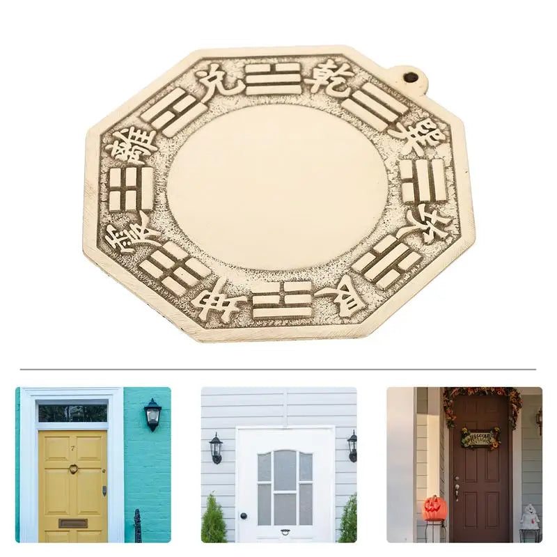 Pure Copper Bagua Mirror - Feng Shui Ornament for Harmony and Protection