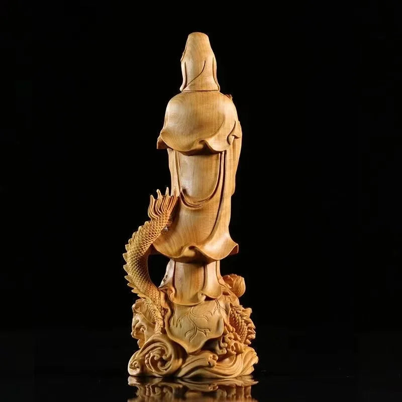 Wooden Guanyin Buddha Statue