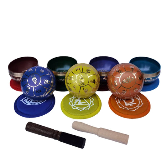 Colorful 8cm Nepal Singing Bowl – Perfect Gift for Yoga, Meditation, and Mindfulness