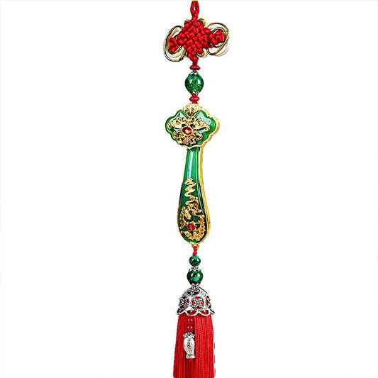 Chinese Amulet Auspicious Ruyi Car Pendant - Feng Shui Power Scepter Decoration