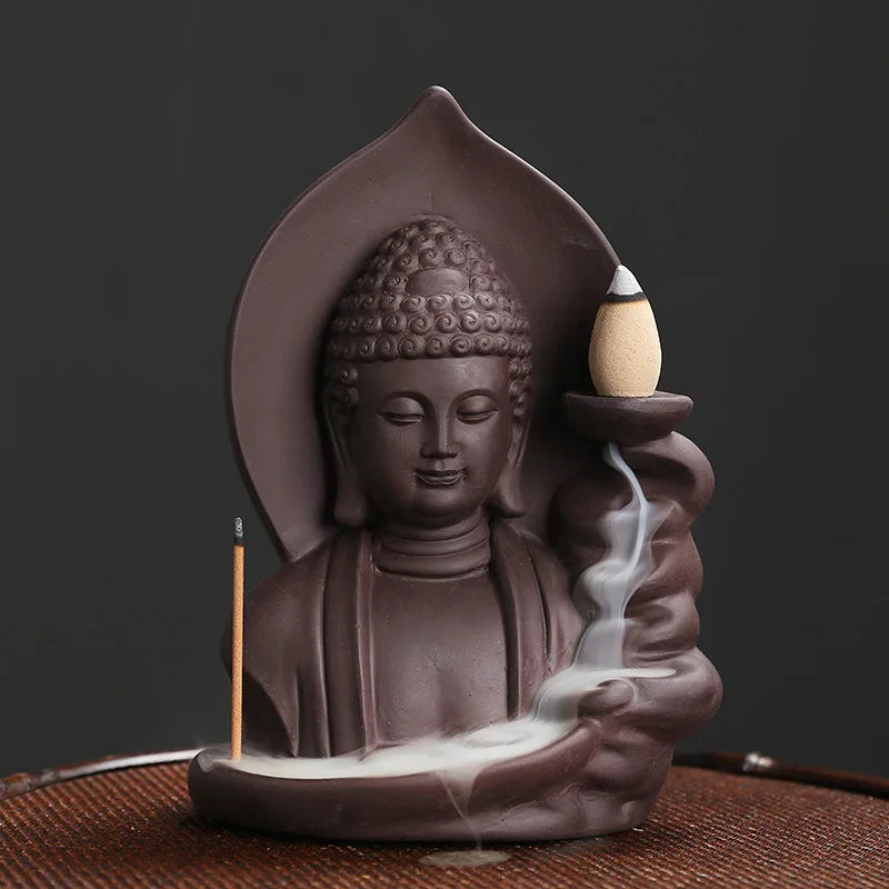 Auspicious Clouds Buddha Backflow Incense Burner