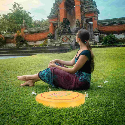 Luxurious Silk Floor Cushion for Meditation and Yoga