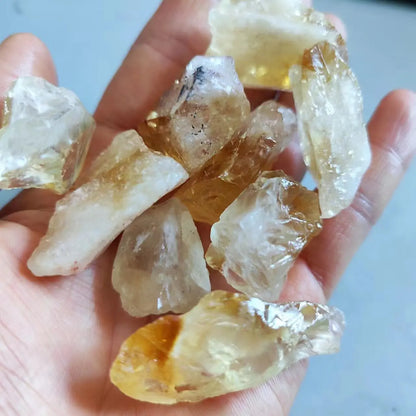 Natural Raw Citrine Stones – Healing Crystals for Decoration &amp; DIY Gifts