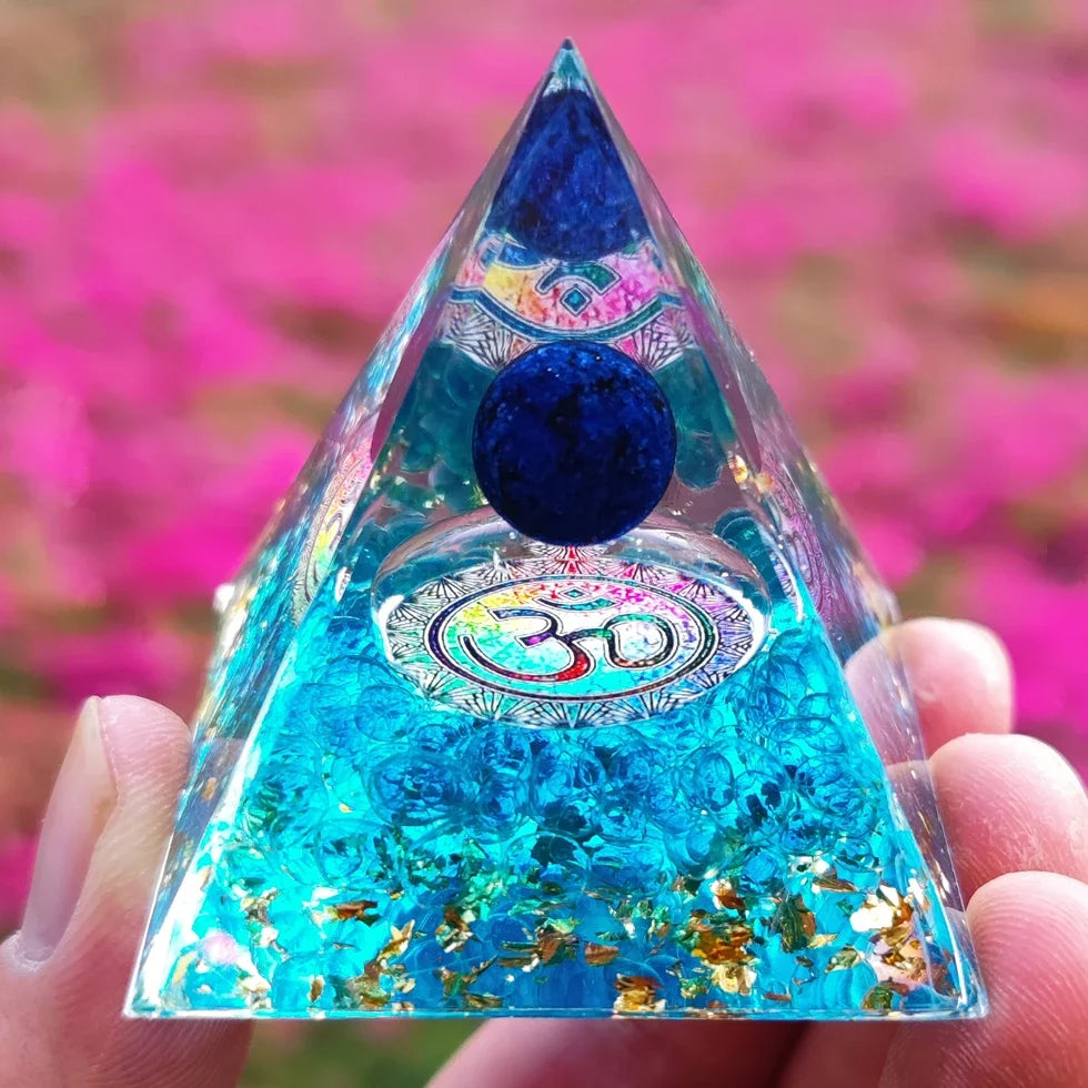 Energy Generator Orgone Pyramid – Healing & Protection Crystal Decor