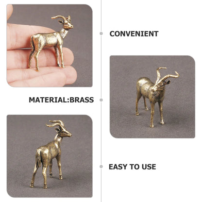 Brass Goat Figurine – Chinese Zodiac Feng Shui Decoration