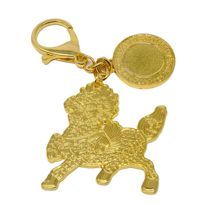 Feng Shui Lotus-Earth Cross Keychain - Unlock Good Fortune and Blessings