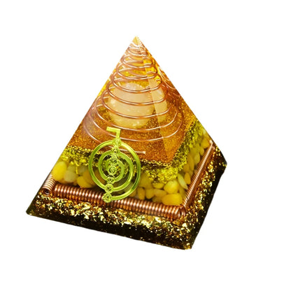 Orgonite Pyramid Yoga Healing Crystal