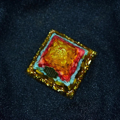 Exquisite Orgone Pyramid for Energy Enhancement and Wealth Attraction