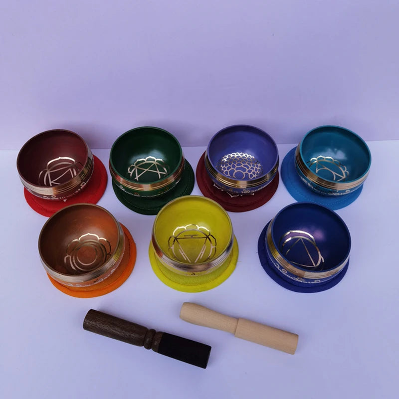 Colorful 8cm Nepal Singing Bowl – Perfect Gift for Yoga, Meditation, and Mindfulness