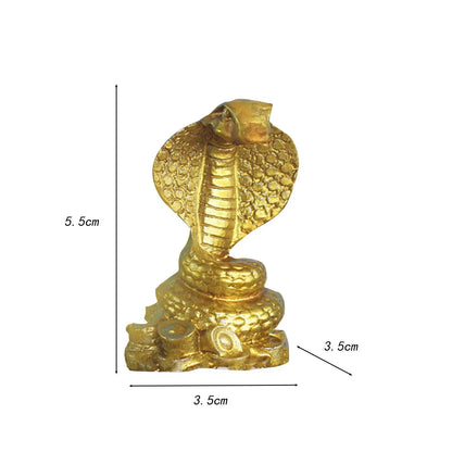 Chinese Zodiac Ingots Snake Statue - Resin Sculpture Figurine