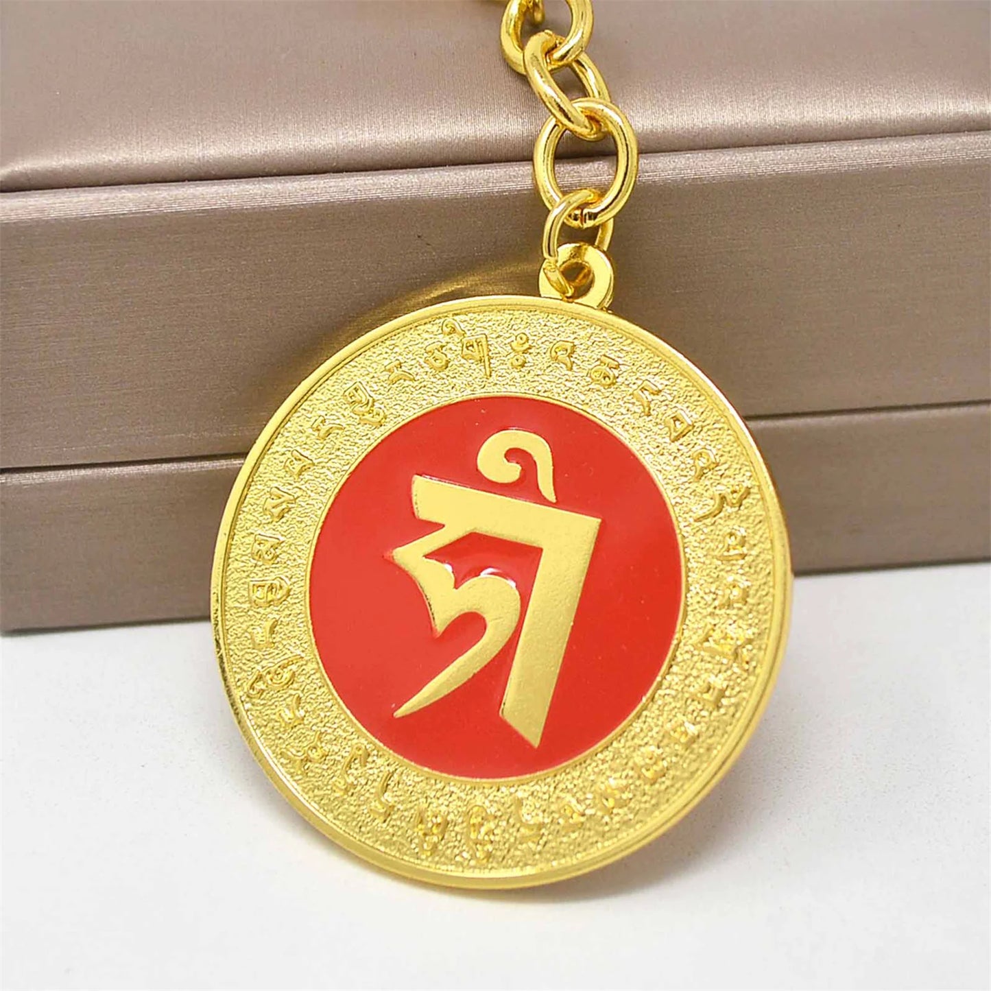 Feng Shui Four Friends Amulet Good Fortune Keychain - Attract Friendship Luck