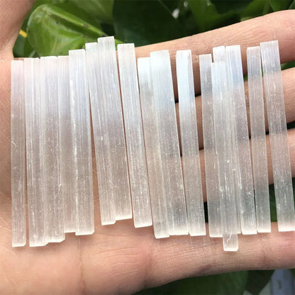 Selenite Natural Stone Rough Crystals Stick