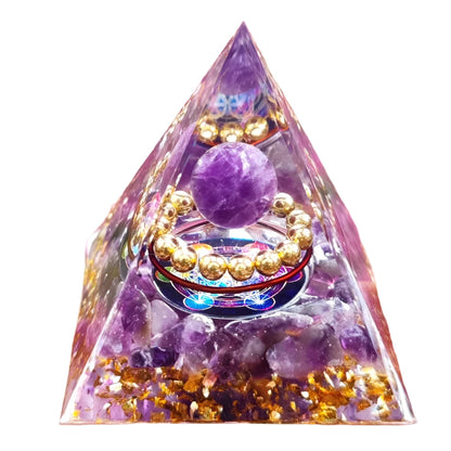 Energy Generator Orgone Pyramid – Healing & Protection Crystal Decor