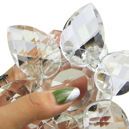 Feng Shui Crystal Lotus Flower Paperweight – Glass Ornaments for Home, Wedding, Party Decor