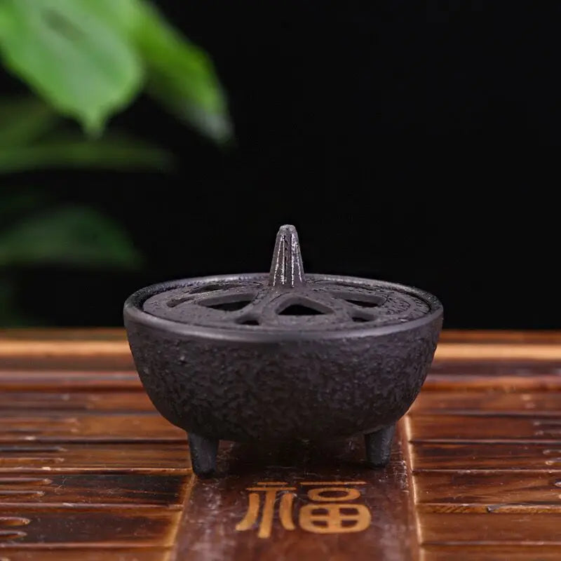 Retro Cast-Iron Incense Burner Holder