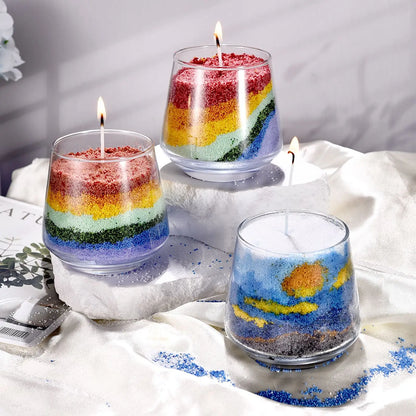 Colorful Candle Sand Wax