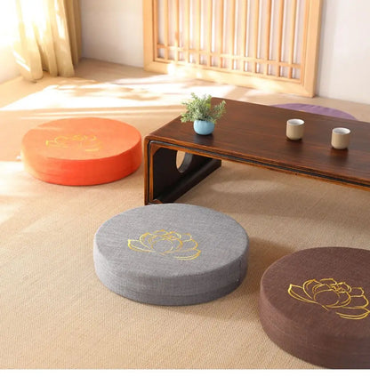 Yoga Meditation Cushion - Japanese Tatami - Inspired Backrest"