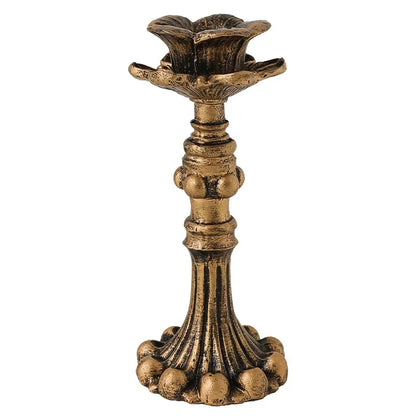 Antique Candlestick Resin Candle Holder