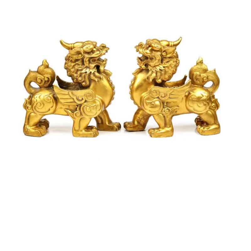 Home decor accessories ornaments Fengshui Imitation Pure Copper Pixiu Decoration Shop Office Craft Gifts