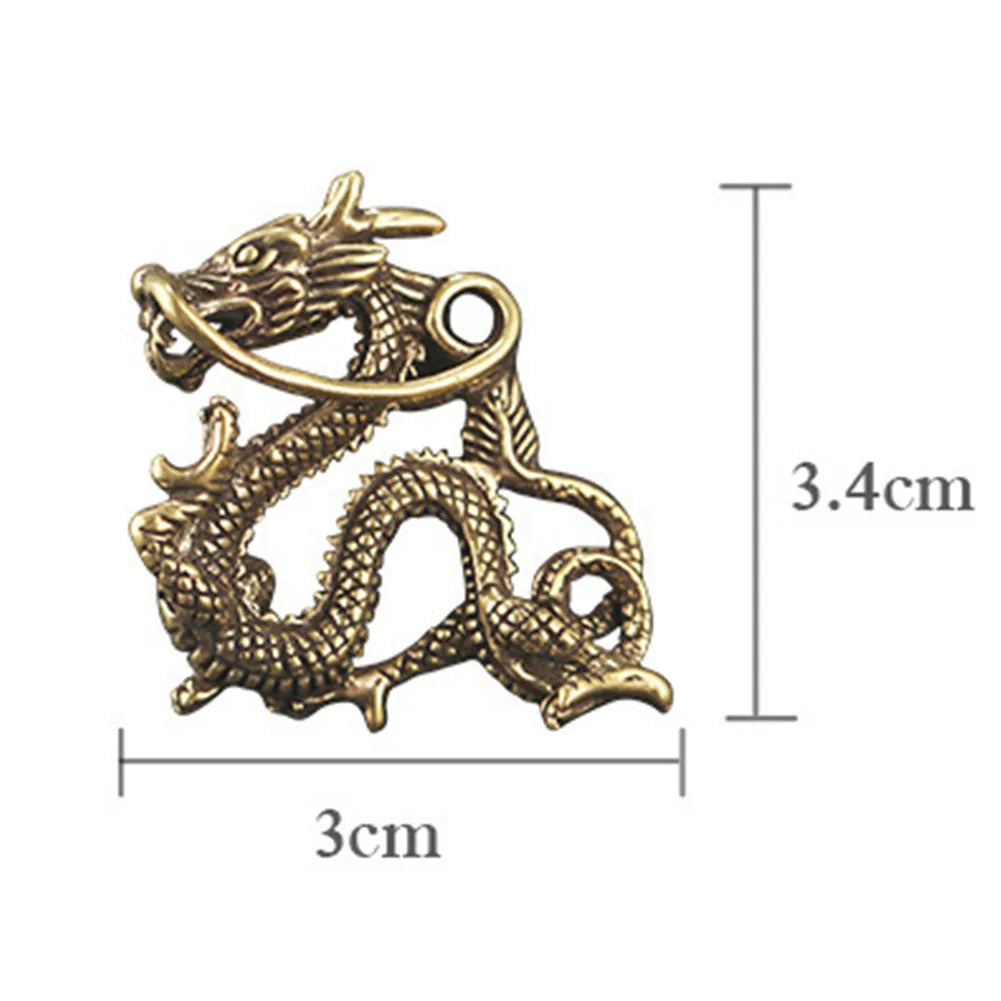 Chinese Zodiac Dragon Ornament - Antique Copper Craft
