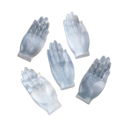 Natural White Selenite Hamsa Hand Figurine – Protection and Healing