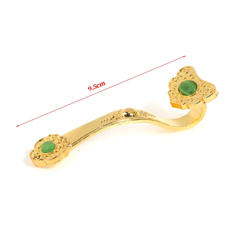 Golden Ruyi Gift Fortune Jewelry Chinese Jewelry Feng Shui Decoration