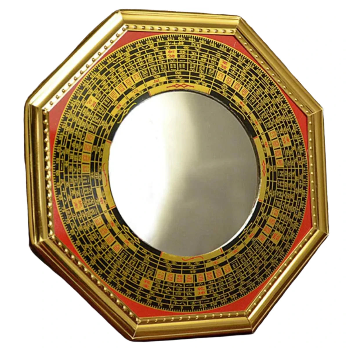 Dent Convex Bagua Feng Shui Mirror - 13cm Lucky Talisman for Positive Energy