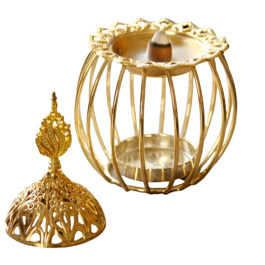 Arabic Gold Incense Burner and Candle Holder