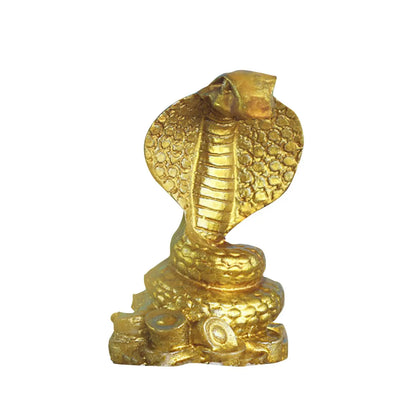 Chinese Zodiac Ingots Snake Statue - Resin Sculpture Figurine