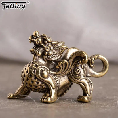 Brass PiXiu Feng Shui Statue - Wealth & Protection Ornament