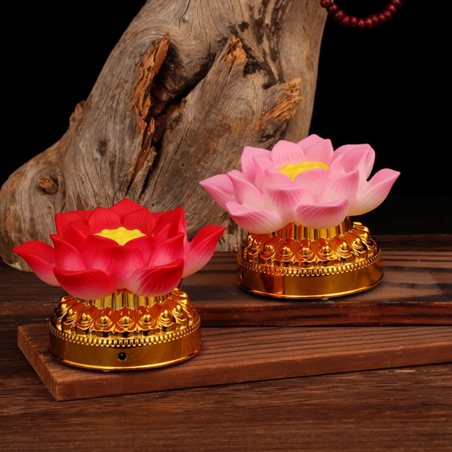 Colorful Lotus Lamp LED Buddha