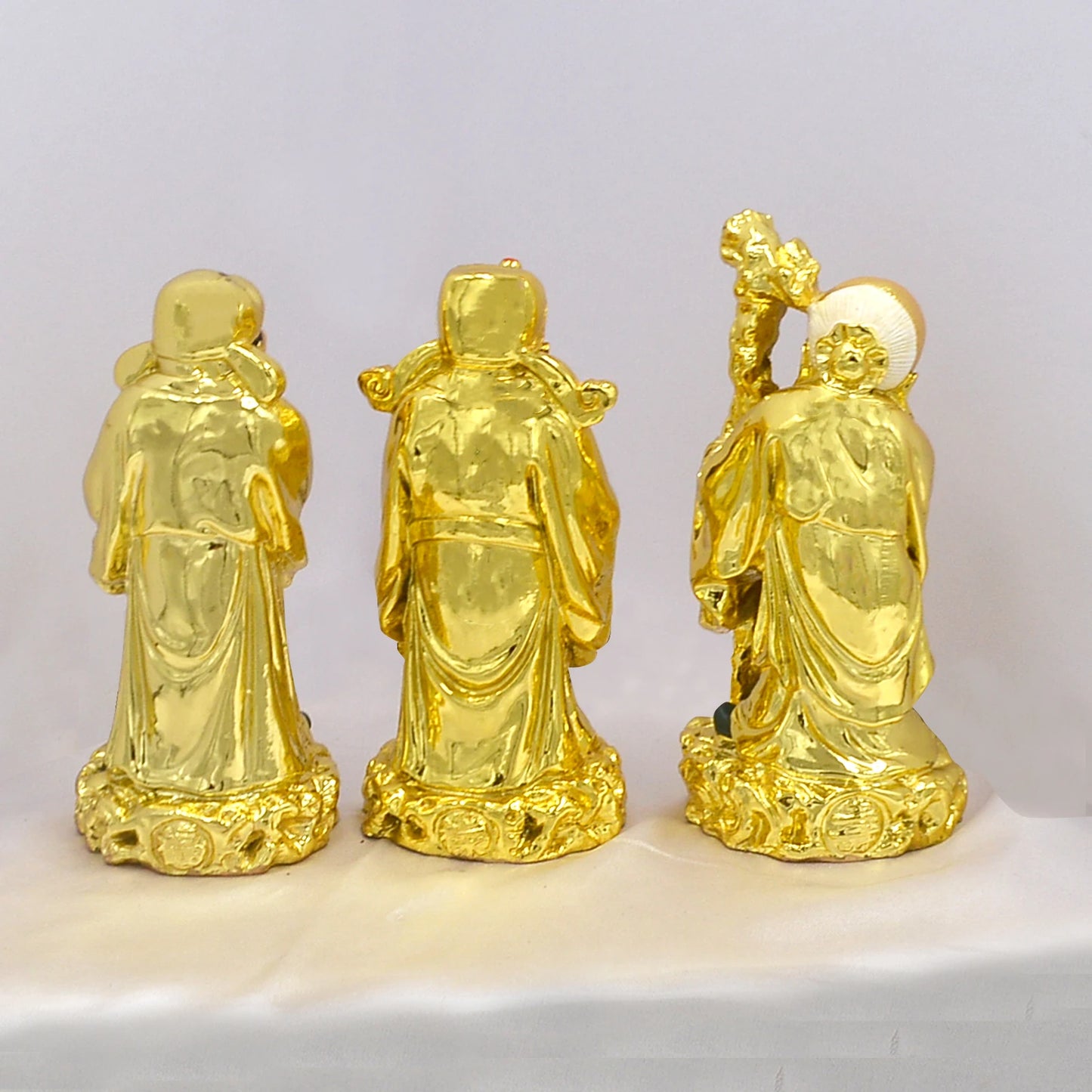 Feng Shui Fuk Luk Sau Statues - Deities of Health, Wealth, and Happiness