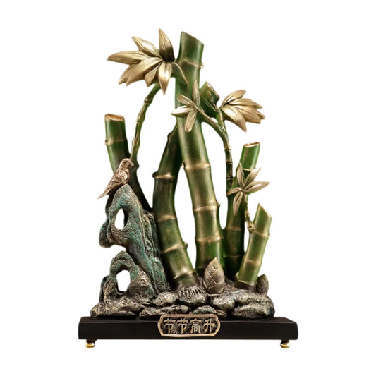 Creative Resin Bamboo Ornament – Symbol of Prosperity and Success for Home and Office Decor