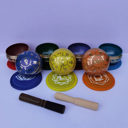 Colorful 8cm Nepal Singing Bowl – Perfect Gift for Yoga, Meditation, and Mindfulness