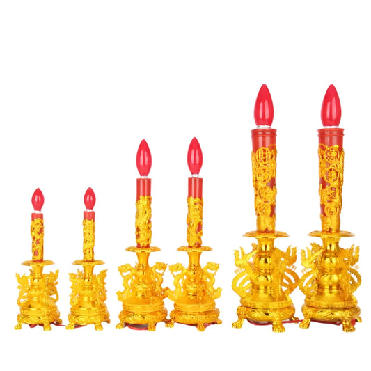 Electric Candle Light Set Chinese Dragon