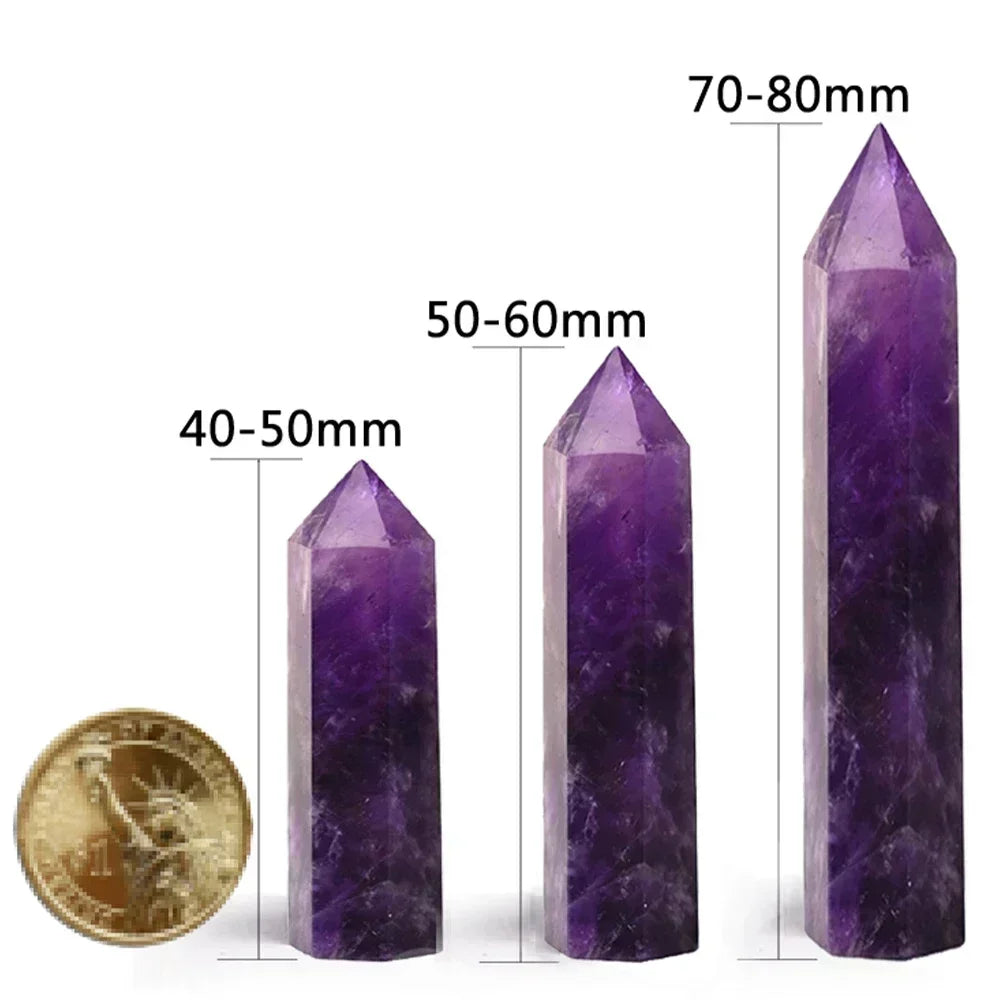 Natural Crystal Point Wands – Positive Energy and Spiritual Healing