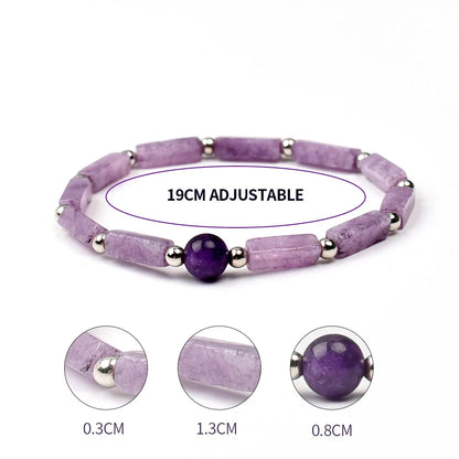 Natural Amethyst Body-Purify Slimming Bracelet for Women – Healing Stone for Weight Loss & Fatigue Relief