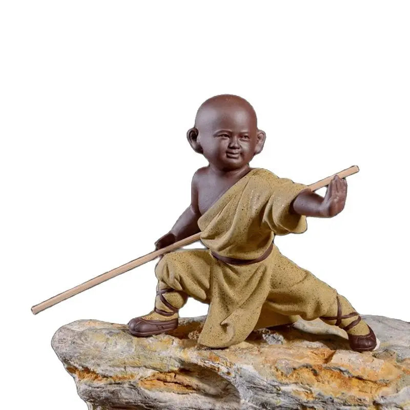 Ceramics Little Monk Warrior