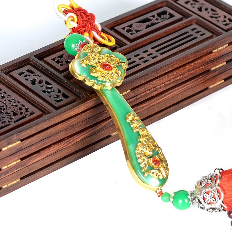 Chinese Amulet Auspicious Ruyi Car Pendant - Feng Shui Power Scepter Decoration