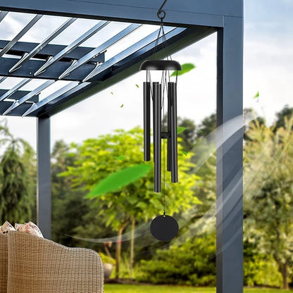 Vintage-Inspired Aluminum Wind Chimes – Soothing Musical Décor for Home and Nursery