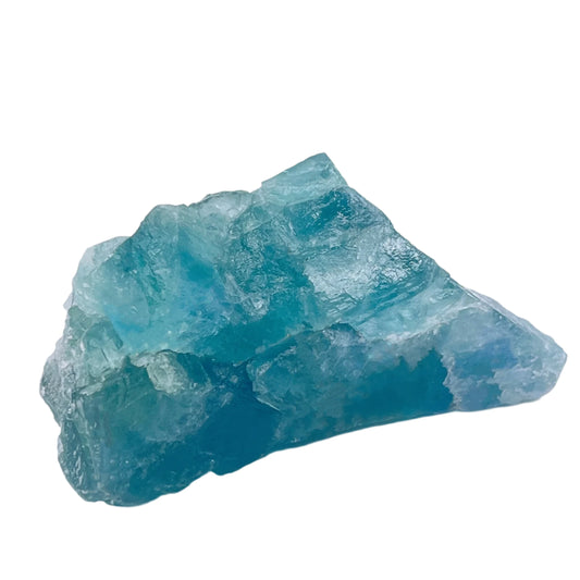 Natural Blue Green Fluorite Crystal Raw Stone