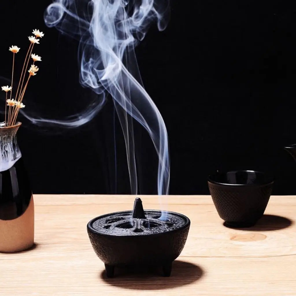 Retro Cast-Iron Incense Burner Holder